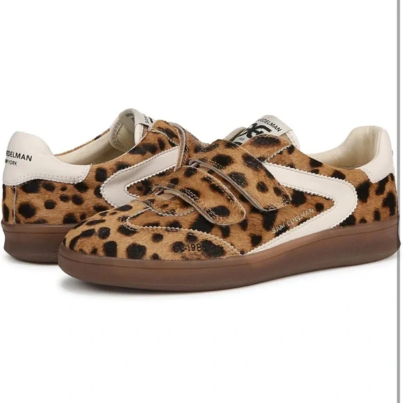 Sam Edelman Leopard Print Sneakers - Picture 8 of 9
